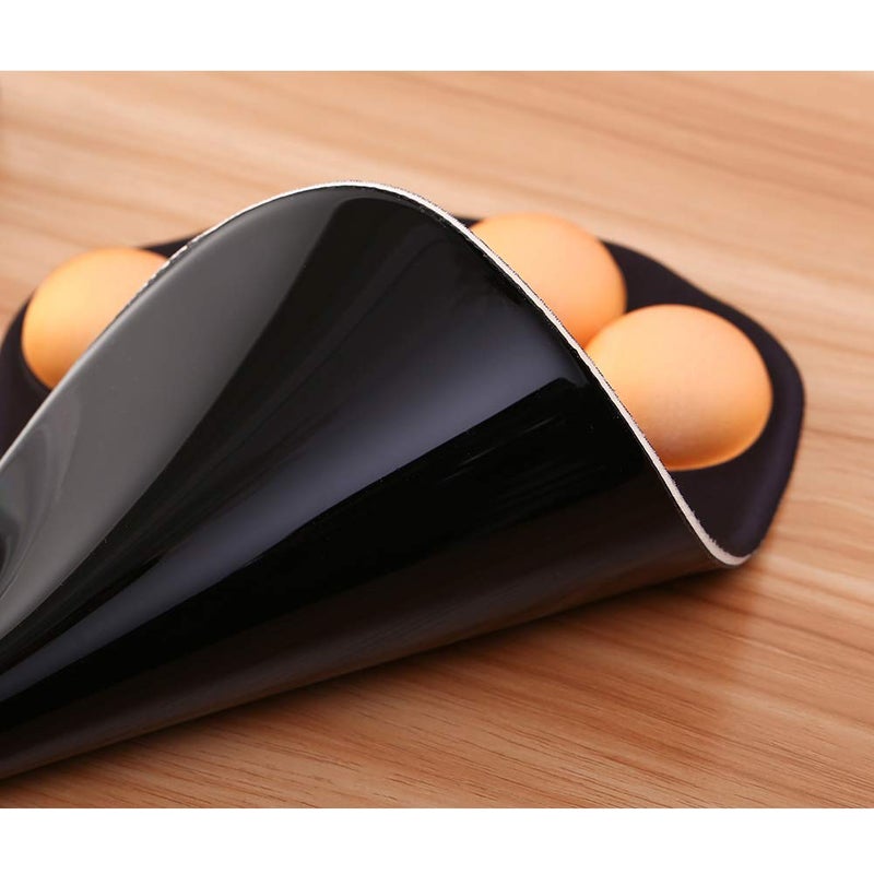 TULGIGS Cute Cat Paw Non Slip Mouse Pad with Wrist Support Soft Silicone Wrist Rests Ergonomic Comfort Computer Mouse Mat Desk Decor 11.55""*7.8""*0.99'' (Black) - Image 4